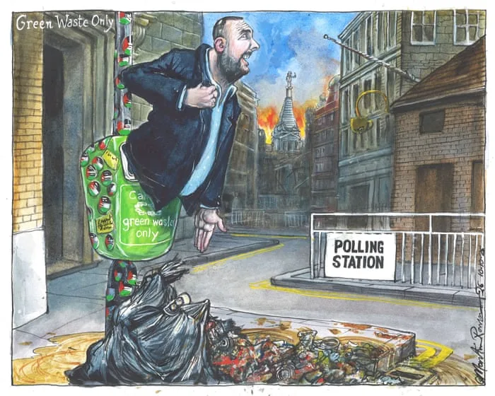 Martin Rowson on Zack Polanski losing the Holborn and St Pancras byelection – cartoon