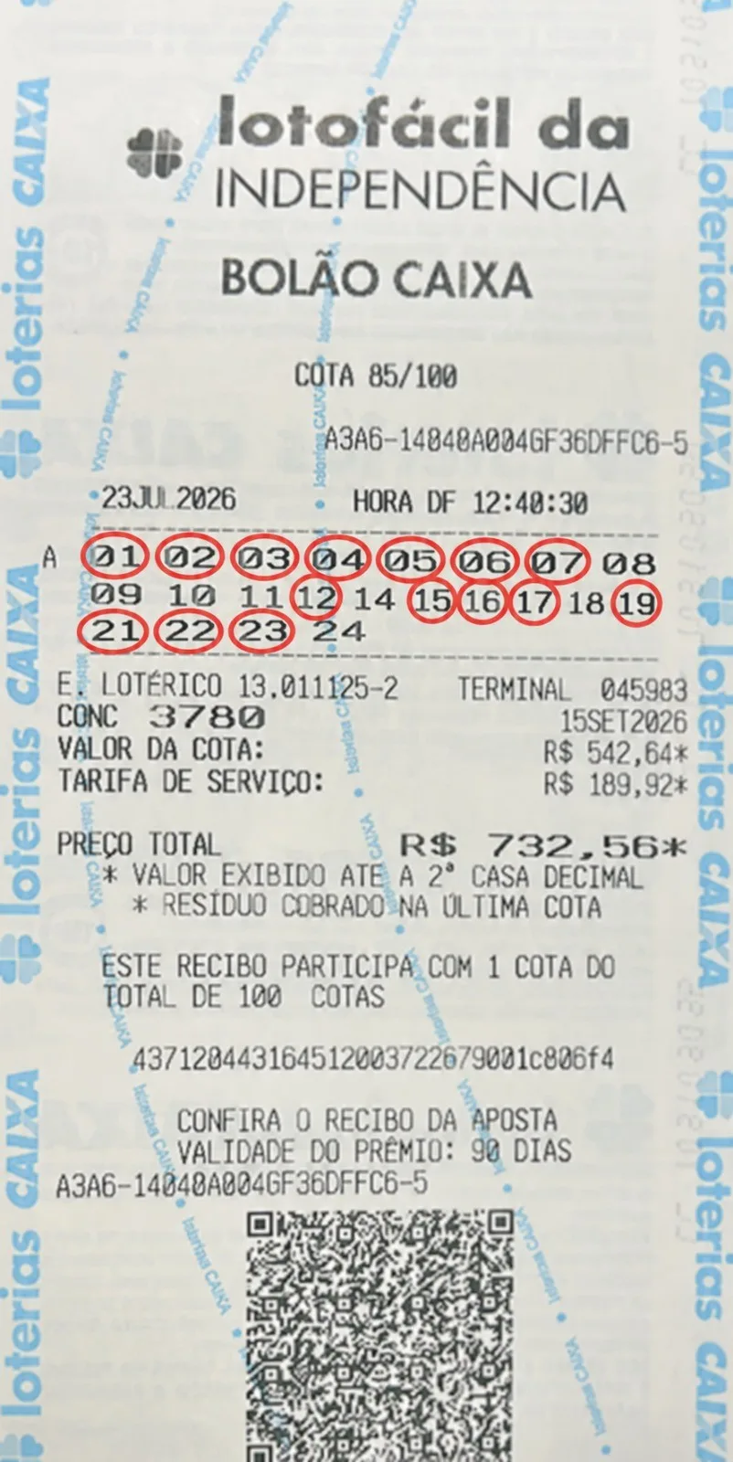 Policiais penais da PB fazem bolão e ganham R$ 4,4 milhões na Lotofácil da Independência