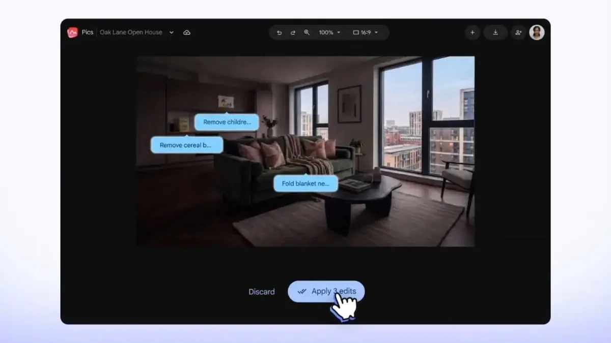 Google Pics es la nueva app para diseñar y editar imágenes con ayuda de IA