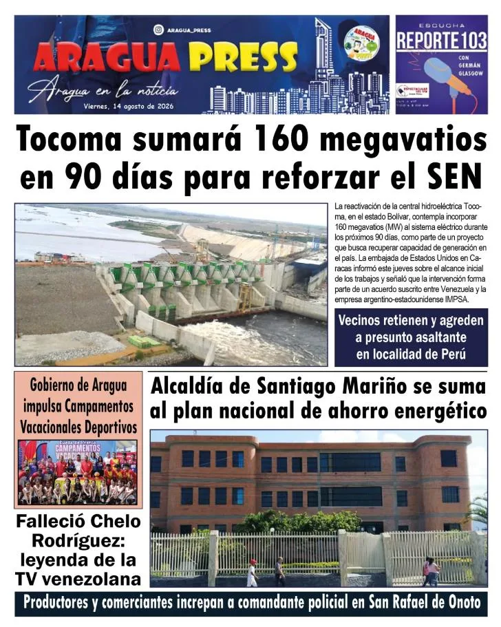 Portadas de este viernes 14 de agosto de 2026
