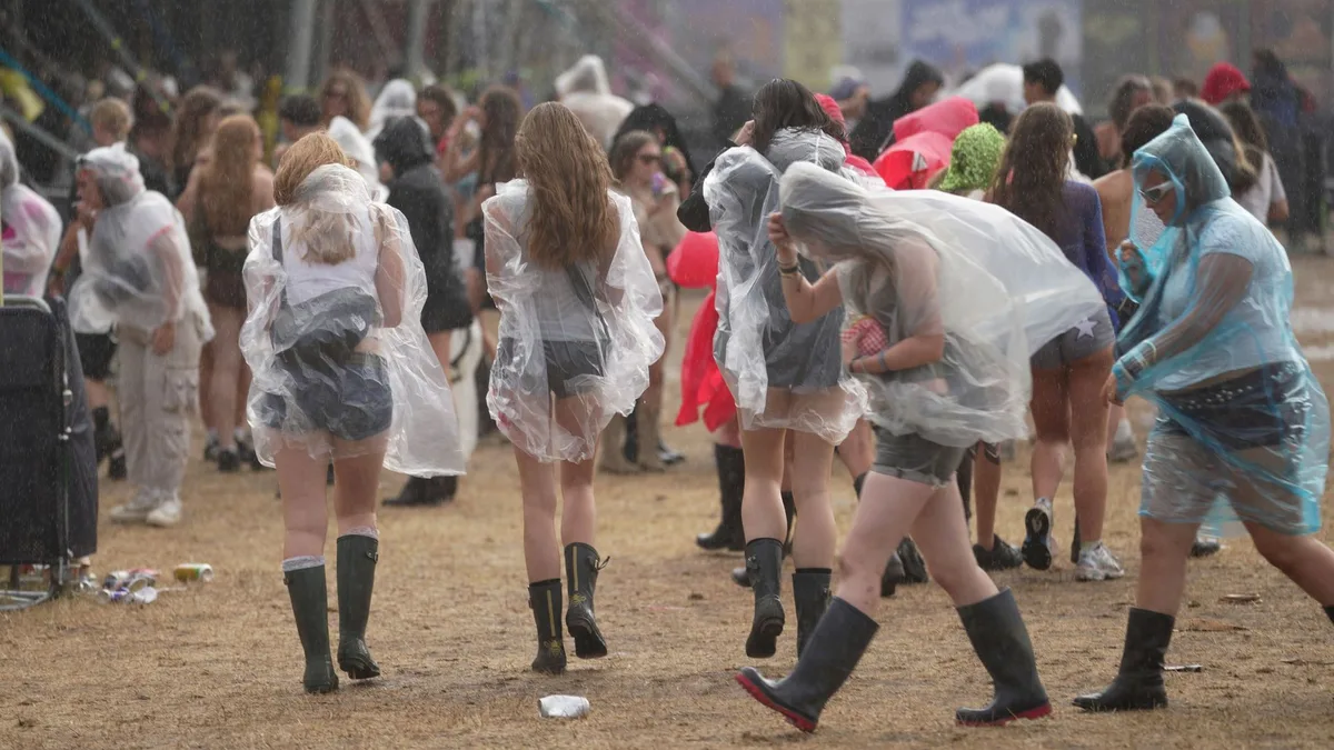 Festivalgoers face more rain as Met Office issues new weather warning