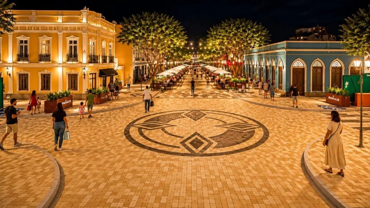 Interdição da Ferreira Pena para obras da primeira ‘Rua Gastronômica’ de Manaus é adiada para quarta-feira (26)
