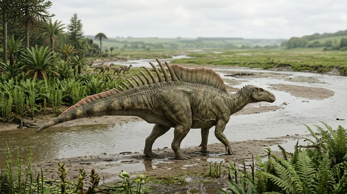 Um dinossauro do tamanho de um bisão carregava uma vela alta nas costas e fósseis indicam que a estrutura pode ter servido mais para exibição do que para calor