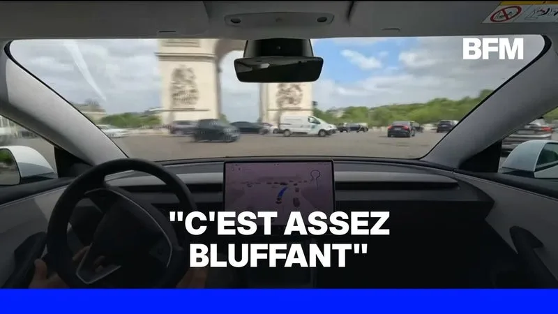 “C’est assez bluffant”: Deux Tesla 100% autonomes bientôt testées sur les routes en France