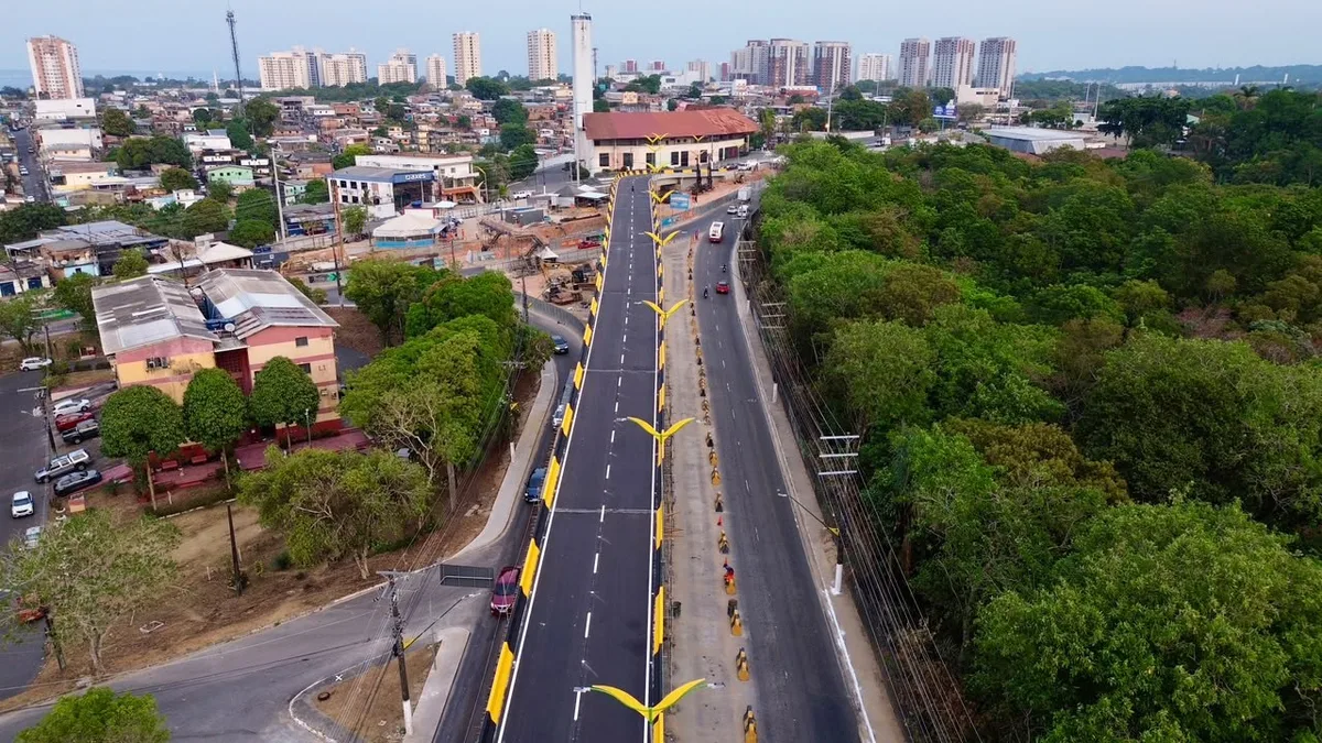 Complexo Viário Passarão: alça superior é liberada para o tráfego em Manaus