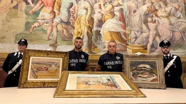 Stolen artworks by Cézanne, Matisse and Renoir recovered by Italian police