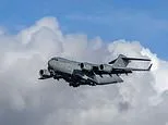 US Air Force transport jet makes 'highly unusual' landing in Moscow sparking frenzy of theories