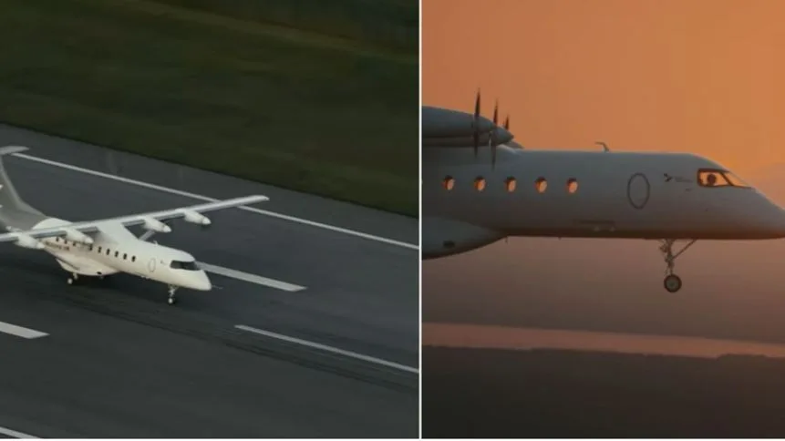 EN VIDEO: Así fue el primer viaje del avión eléctrico más grande del mundo
