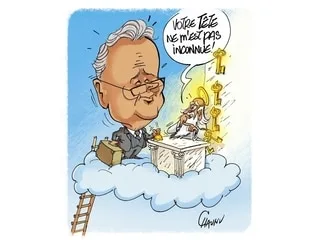 Le dessin de Chaunu : Philippe Bouvard, grosse tête pour toujours