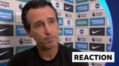 Aston Villa 'must accept everything' - Emery after Brighton thrashing