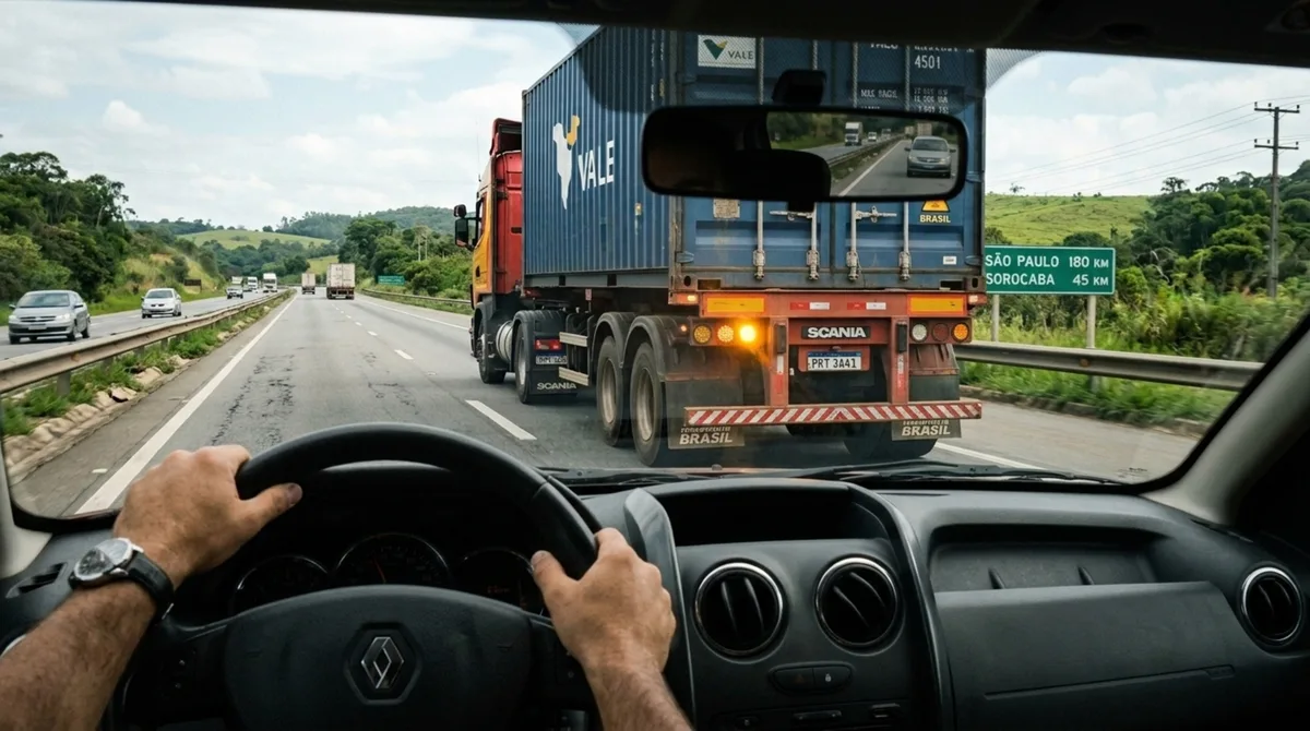 O que significa quando um caminhão usa a seta na estrada e por que é essencial saber como reagir?
