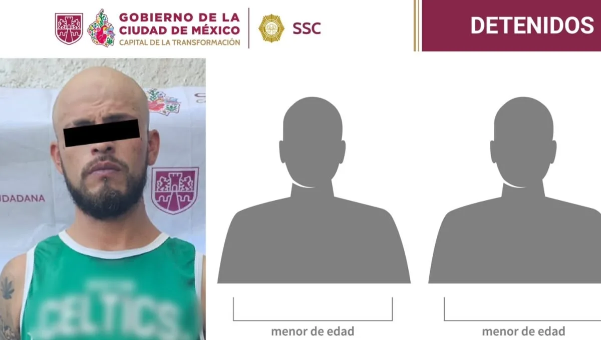 Detienen a 3 integrantes de la ‘Anti-Unión’ Tepito; uno era sicario de ‘El Felipe’, jefe de la célula