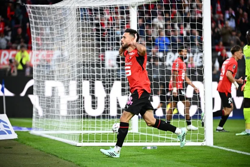 Rennes monte sur le podium après sa victoire contre Auxerre