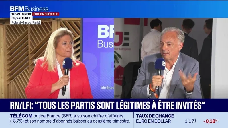 RN,LFI… Pour l'ancien patron du Medef, "tous les partis sont légitimes à être invités"
