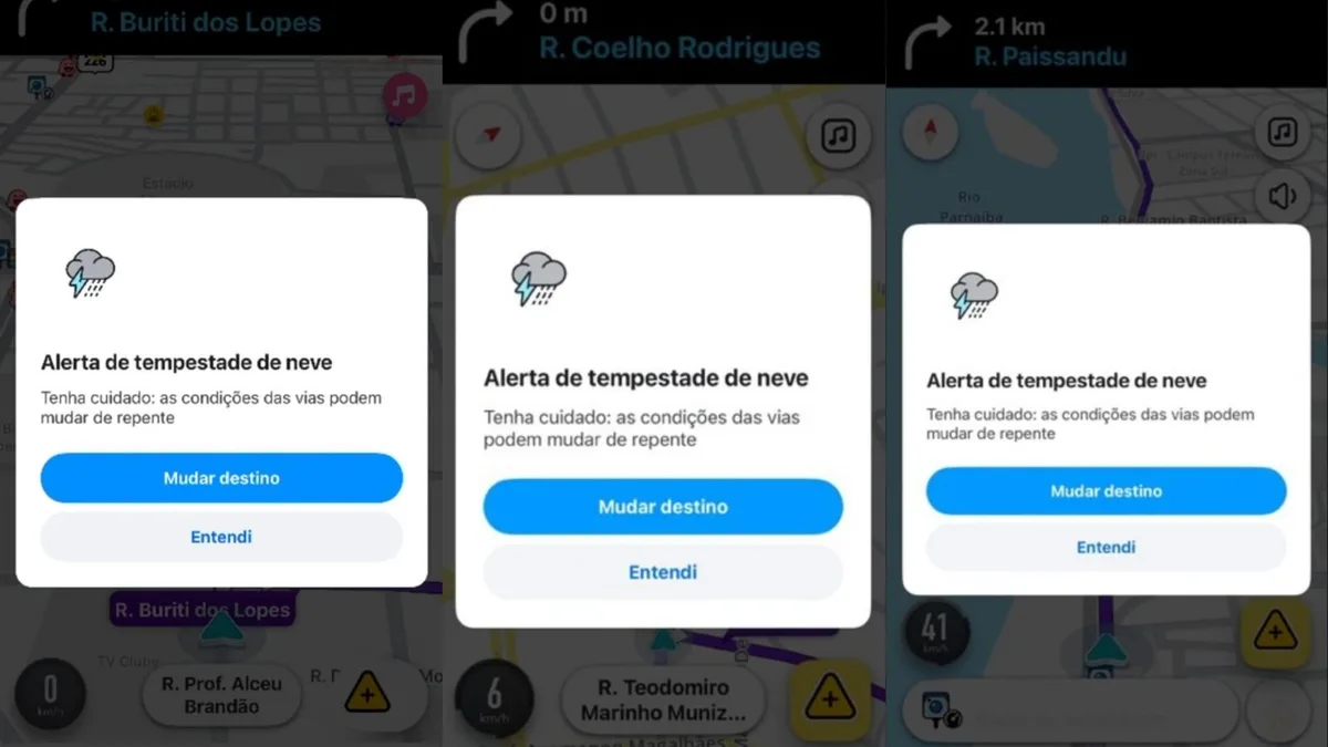 Falha no Waze indica tempestade de neve em Teresina e capital registra 38,6 ºC