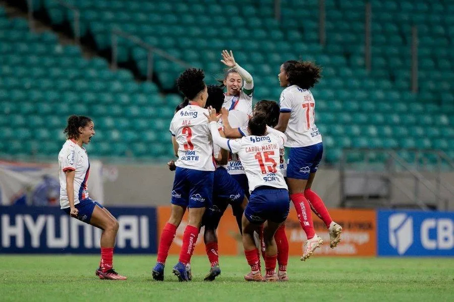 Bahia empata com Palmeiras e busca semifinal inédita no feminino