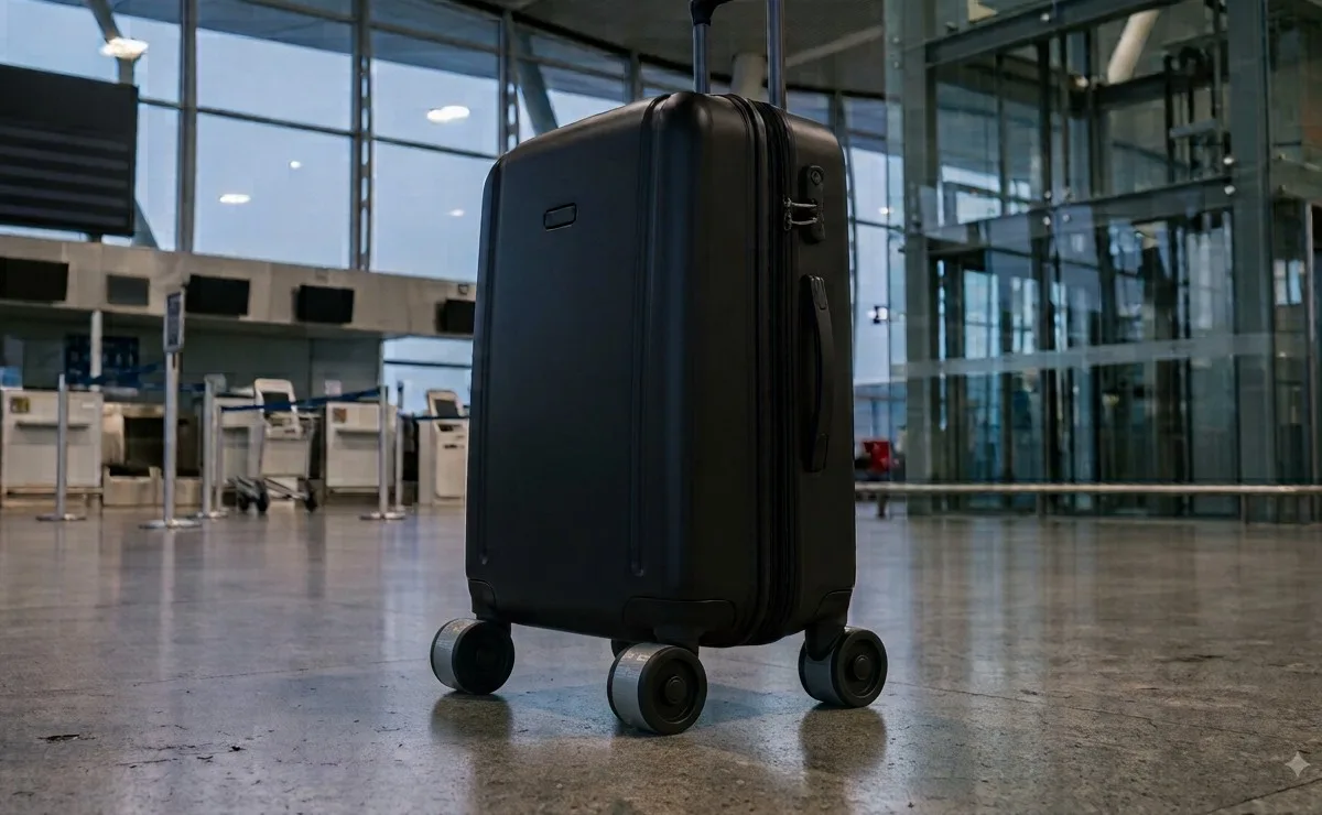 Viajantes estão colocando fita nas rodas das malas antes de viajar; entenda