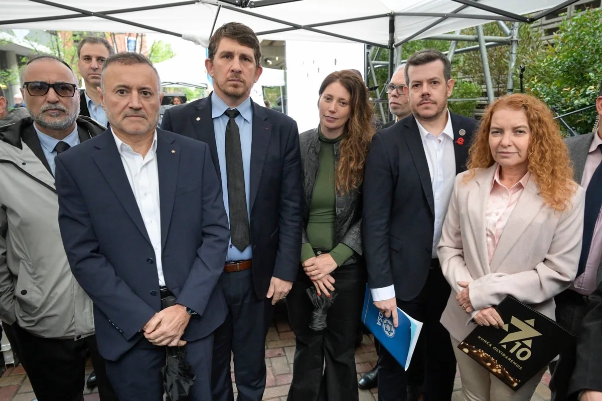 La comunidad judía realizó un acto por el 7 de octubre: “El odio que nos ataca no entiende de fronteras”