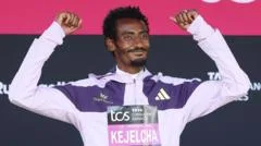 Kejelcha breaks men's half marathon world record by 29 seconds