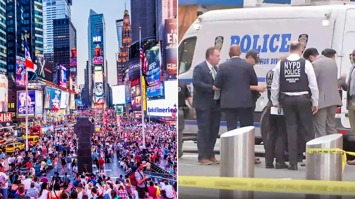 Attacker shot dead after fatal stabbing in New York’s Times Square