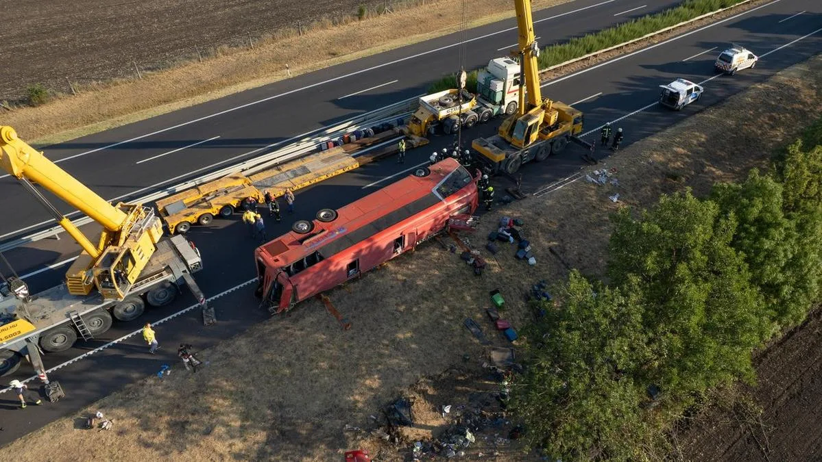 Twelve killed, 10 injured in bus crash in Hungary