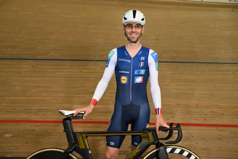 Benjamin Thomas, médaillé d'argent de la course aux points, offre à la France sa première médaille aux Championnats du monde