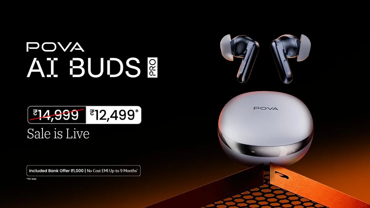 Ditch Manual Note-Taking as POVA AI Buds Pro Go on Sale Starting at Rs. 12,499