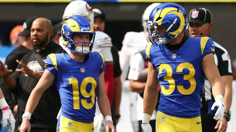 Rams kicker Blake Grupe knocks himself out of his debut with a disastrous tackle attempt