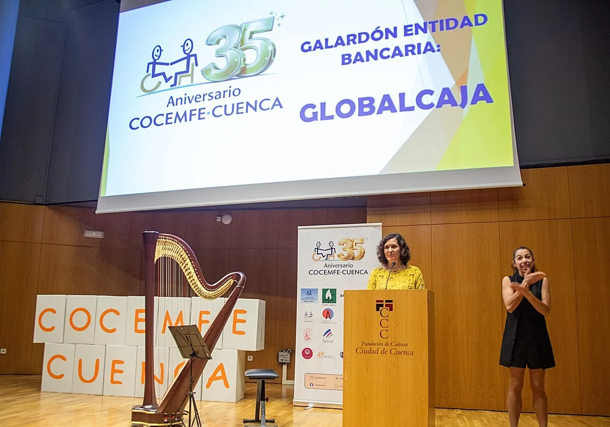 Globalcaja, reconocida por Cocemfe Cuenca por su compromiso con la inclusión