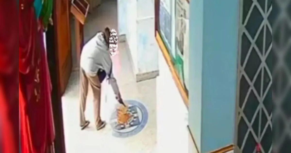 Mulher é flagrada jogando fezes dentro de igreja católica e fugindo em seguida