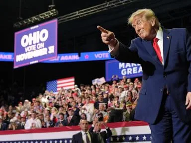 Trump attacks immigrants from Somalia and Haiti while rallying in Ohio for Republican candidates