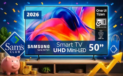 Sam's Club remata pantalla Samsung UHD de 50 pulgadas en menos de 7 mil pesos; ahorra dinero de tu bolsillo
