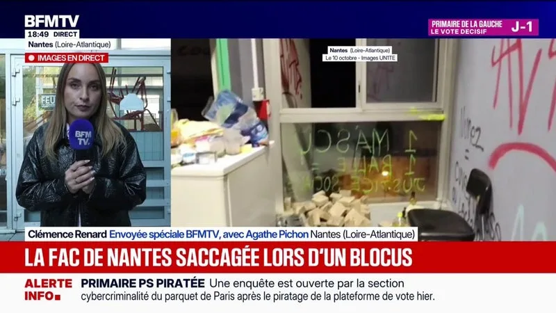 Les images de la faculté de Nantes saccagée après une occupation étudiante
