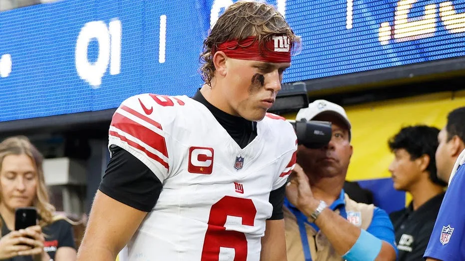 Jaxson Dart tore his MCL and meniscus which require surgery and ends his 2026 season with the New York Giants