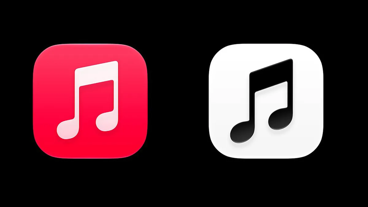 People are hating on Apple Music's redesigned black-and-white logo