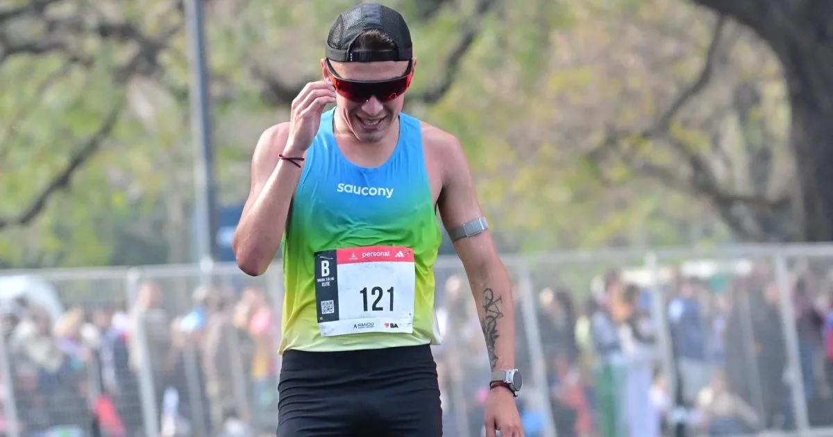 Nacho Reyes se destacó como el segundo mejor argentino en los 42K de Buenos Aires