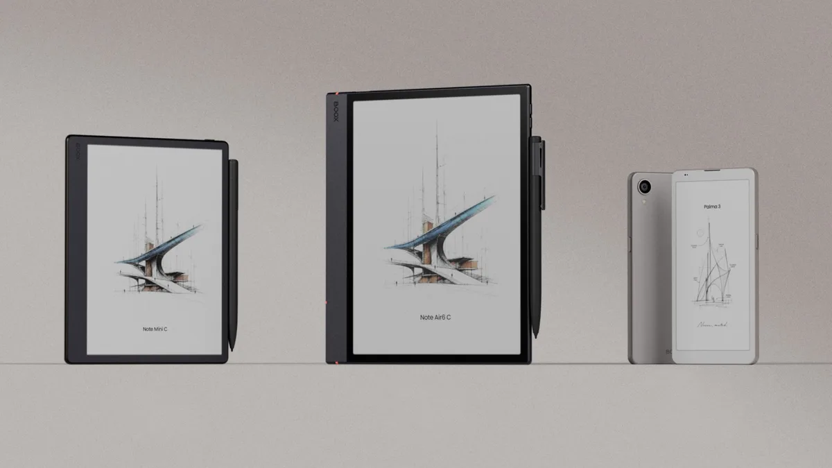 Boox just dropped 3 new devices: Meet the Palma 3, Note Air6 C, and Note Mini C