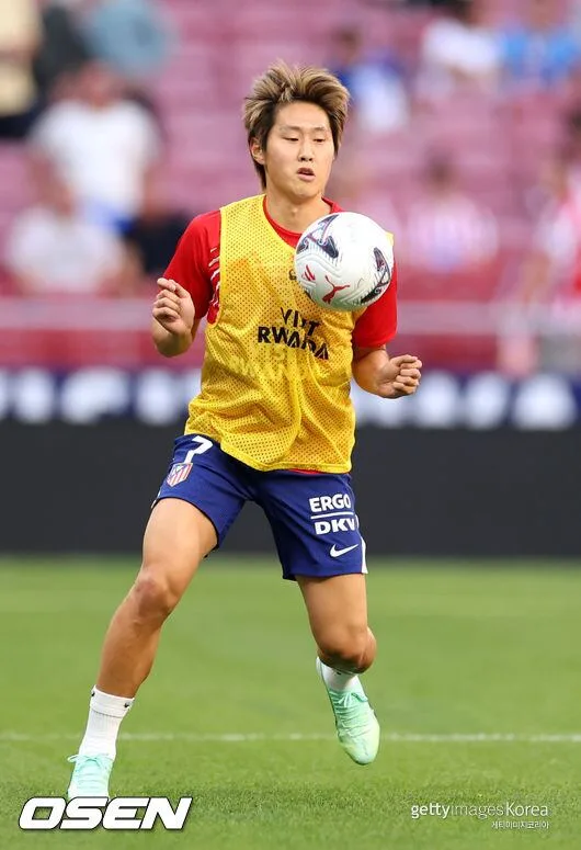 '이강인 추가골 폭발!' 아틀레티코, 오사수나에 2-0 리드...이번엔 이강인의 오른발 불 뿜었다