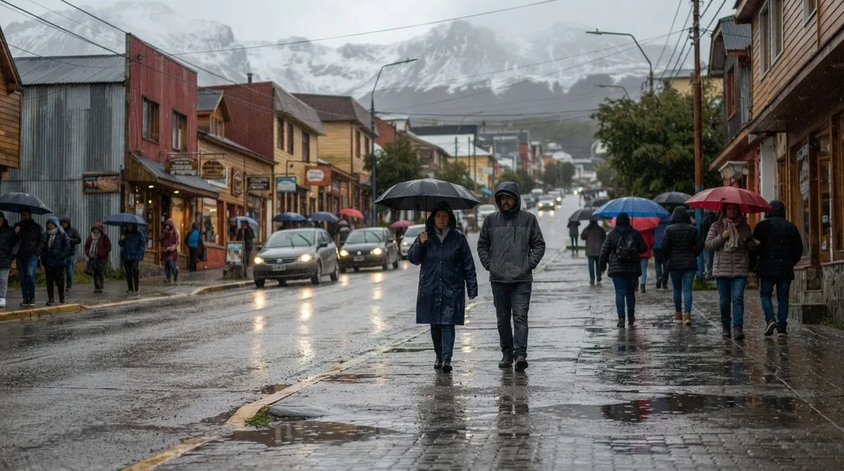 Clima en Tierra del Fuego hoy martes 25 de agosto: lluvia ligera y frío durante toda la jornada