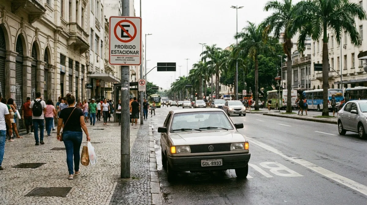 Motorista é multado em R$ 130,16 por ligar o pisca-alerta enquanto esperava um passageiro e descobre que o equipamento não serve para justificar qualquer parada