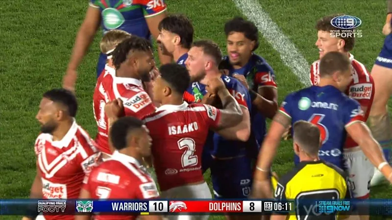 Two sin binned after tempers erupt