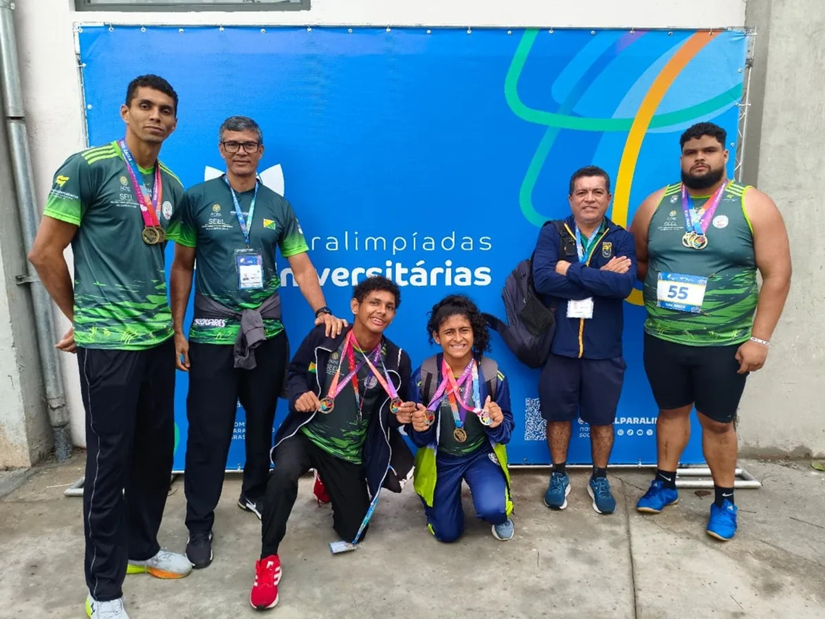 Com recorde brasileiro, Acre fatura 24 medalhas nas Paralimpíadas Universitárias, em São Paulo