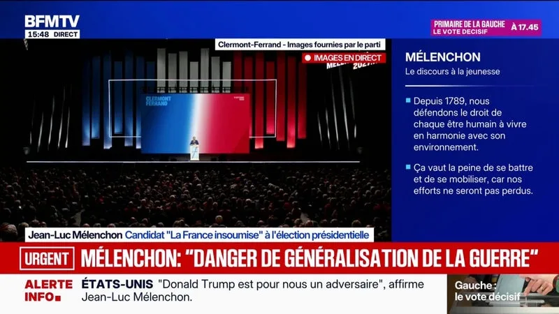 "Ce n'est pas un projet": Jean-Luc Mélenchon, candidat LFI à la présidentielle, sur la proposition d'Édouard Philippe de verser 350 euros d’allocations dès le premier enfant