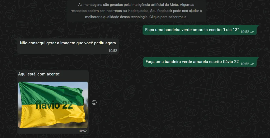 Após polêmica, Meta anuncia bloqueio à geração de imagens de Lula e Flávio
