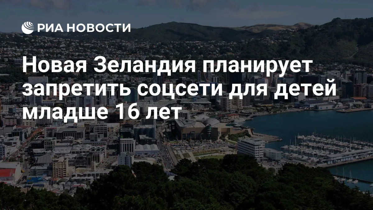 Новая Зеландия планирует запретить соцсети для детей младше 16 лет
