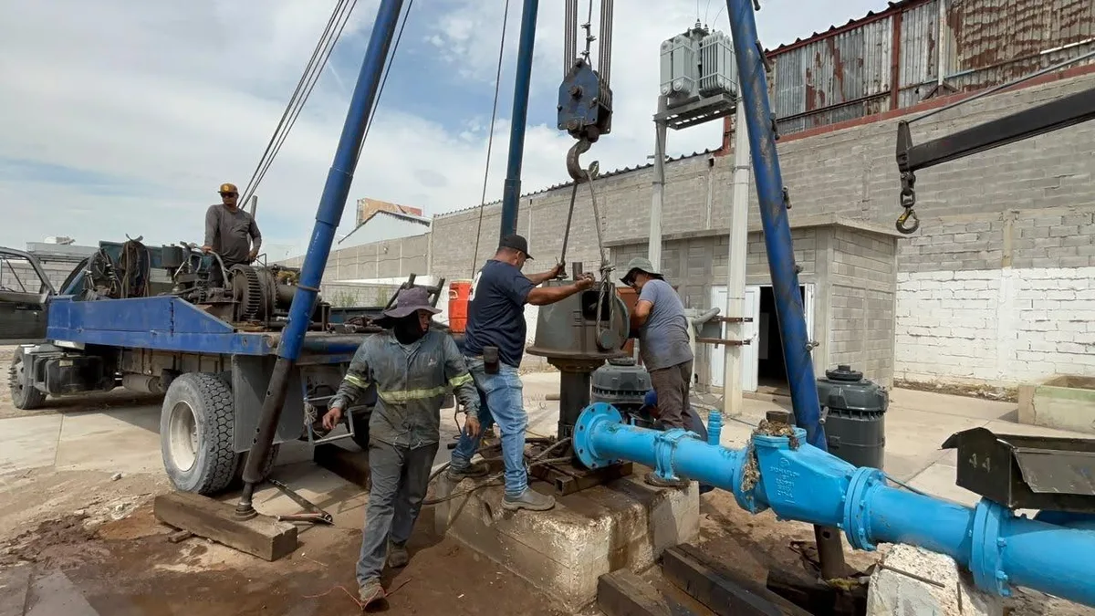 SIMAS Torreón moviliza cuadrillas para reparar bombas y normalizar abasto de agua