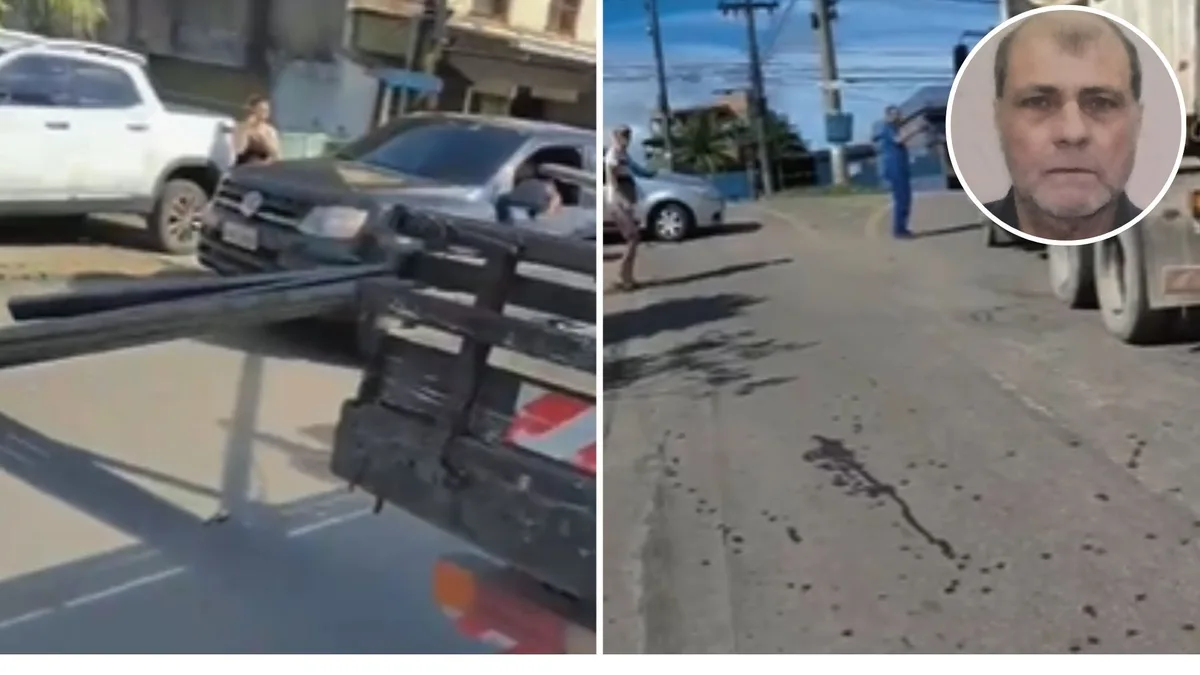 Morre pedestre atingido por barras de ferro em calçada de Cariacica