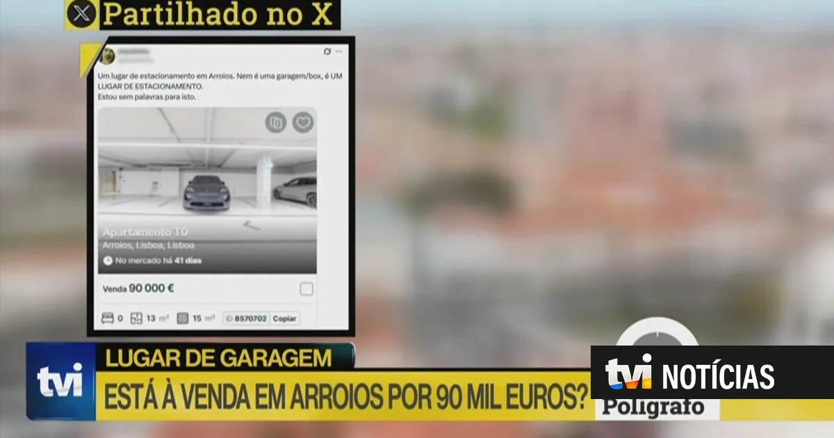 Polígrafo. Lugar de garagem em Lisboa foi posto à venda por 90 mil euros?