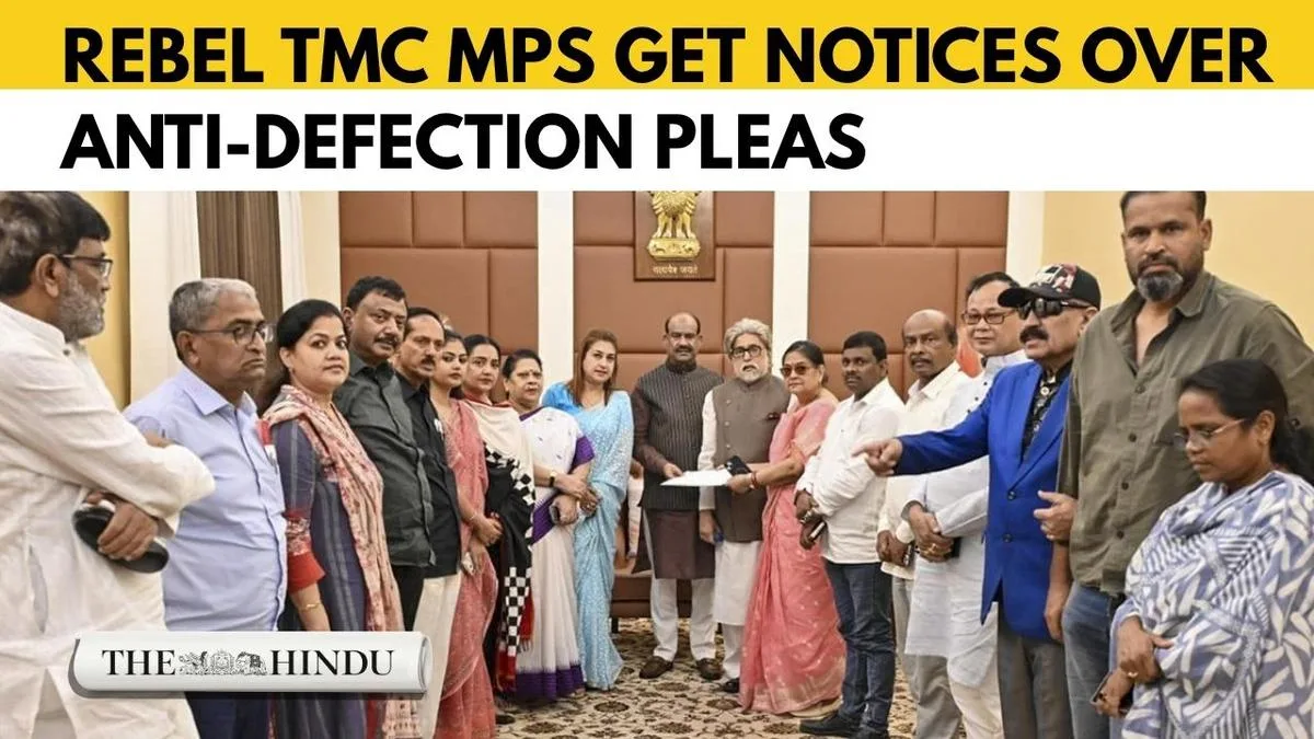 Watch: Lok Sabha Secretariat issues notices to 20 rebel TMC MPs over disqualification pleas