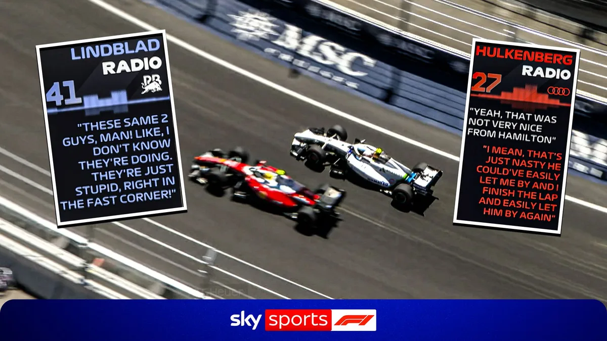 Several drivers FUME at Hamilton for getting in the way!